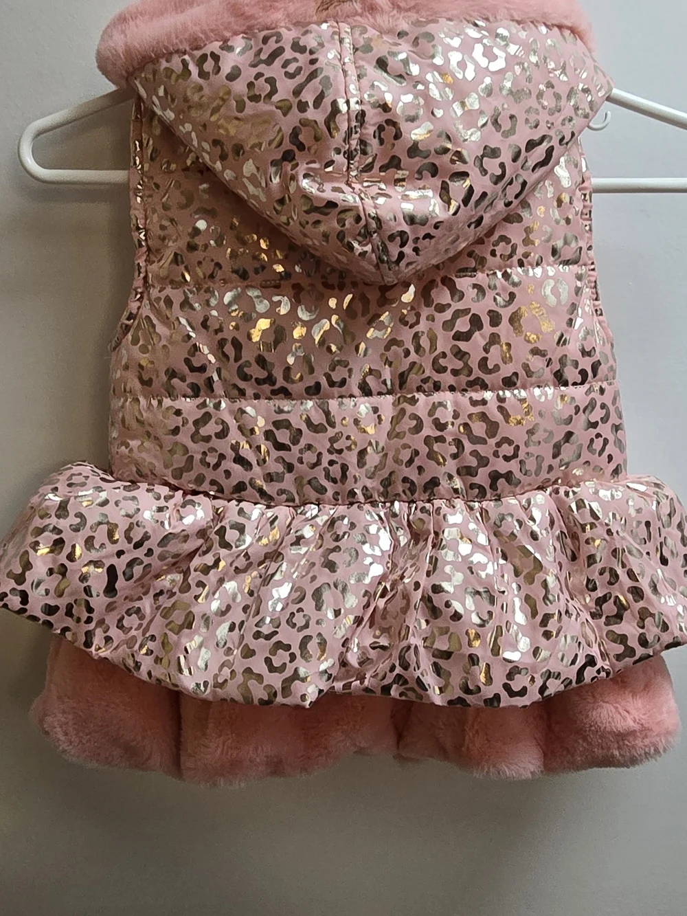 LITTLE LASS PUFFER VESTw/Fsux Fur